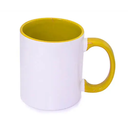 Mugs intérieur et anse Jaune