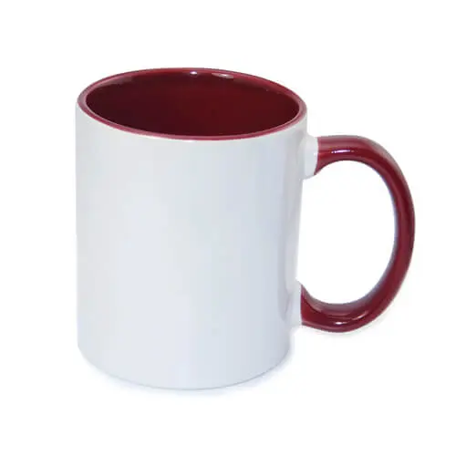 Mugs intérieur et anse Bordeaux