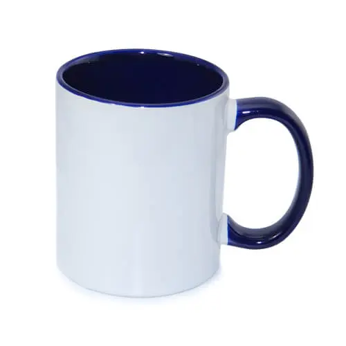 Mugs intérieur et anse Bleu