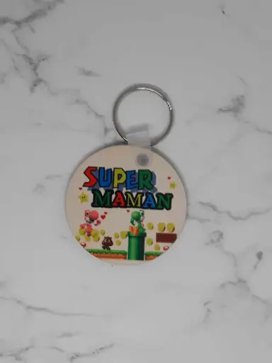 Porte-clés super maman