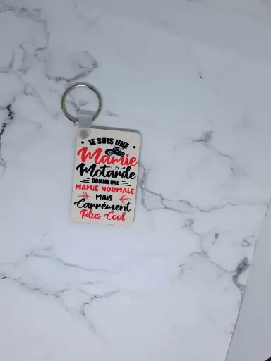 Porte-clés Mamie Motarde