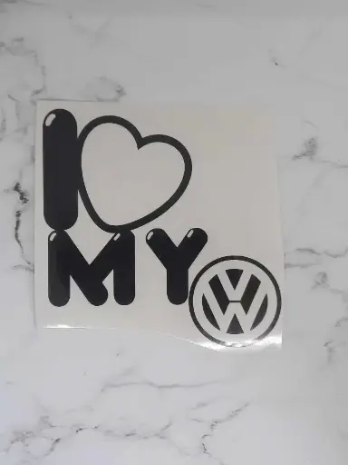 Stickers I love Volkswagen