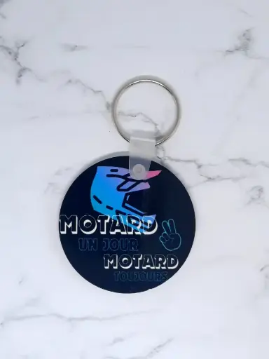 Porte-clés motard