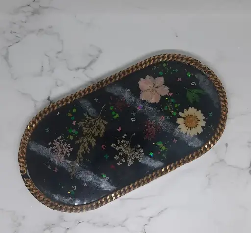Vide poche avec Fleurs